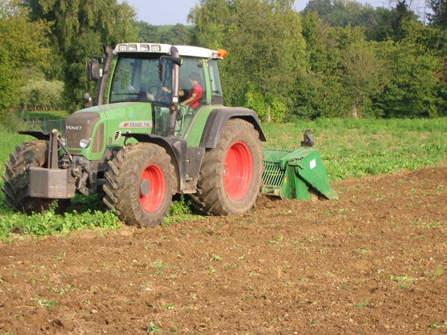Einarbeitung von organischem Material